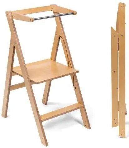 Skládací pomocná stolička Step'n'Fold Ette Tete - dřevěná uni
