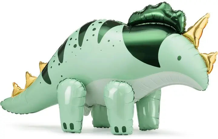 Foliový balonek Stojící dinosaurus Triceratops 101 x 61 cm