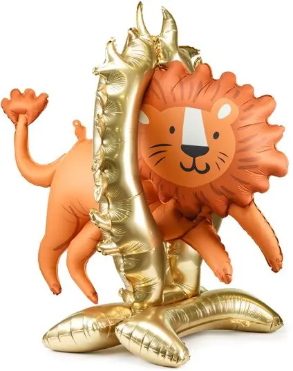 Fóliový balónek Party Deco Standing foil balloon Lion 97 x 97 cm uni