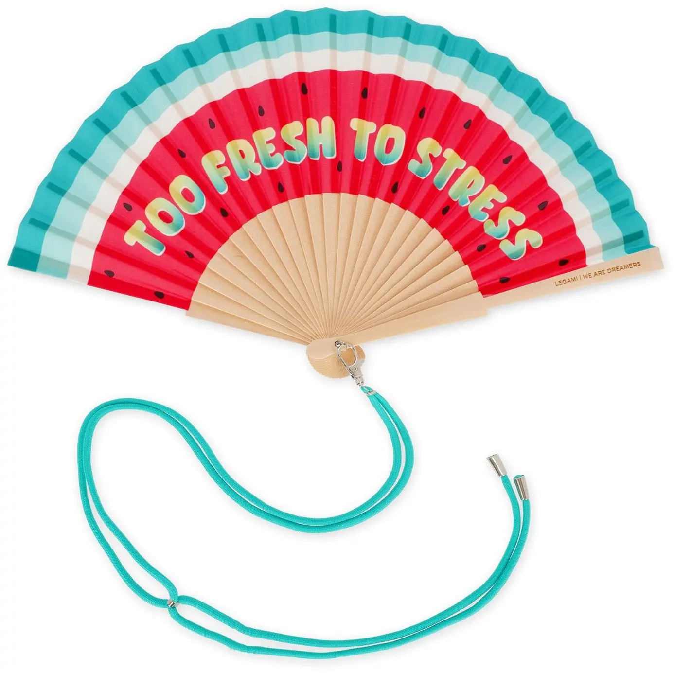 Vějíř Legami ¡Qué Calor! - Folding Fan - Watermelon uni