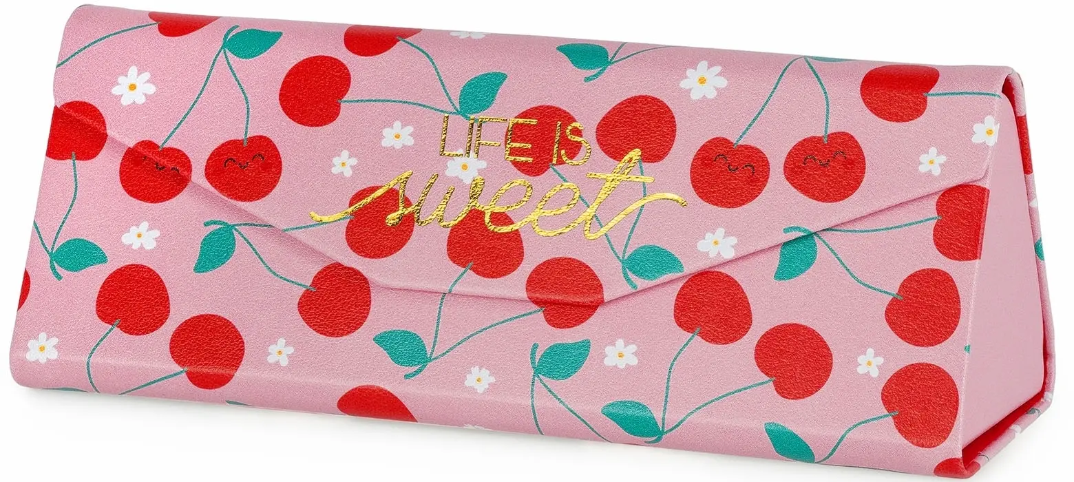 Pouzdro na brýle Legami Foldable Glasses Case - See You Soon - Cherry uni