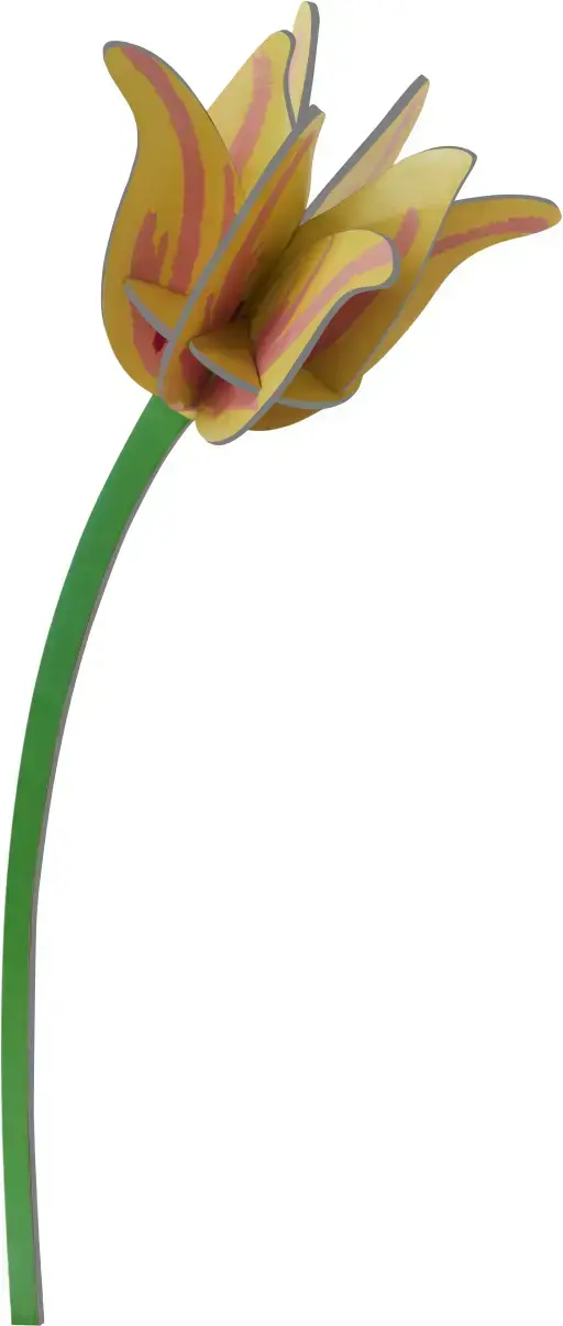 Nástěnná dekorace Studio Roof - Yellow Tulip