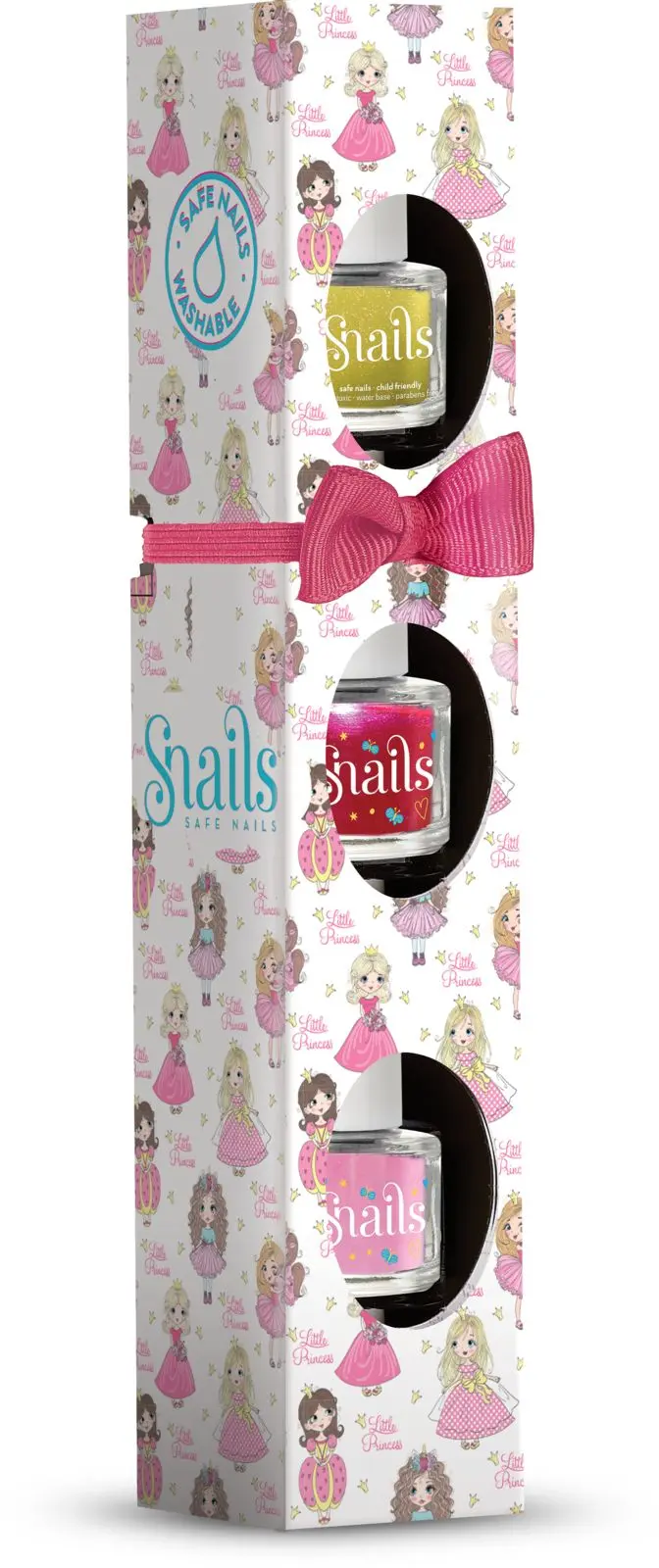 Sada 3 dětských laků na nehty Snails Mini - Little Princess uni