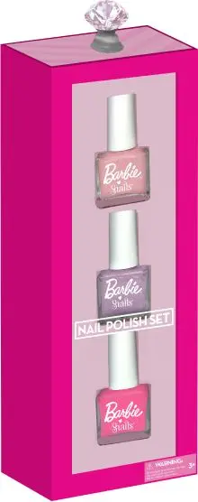 Sada 3 dětských laků na nehty Snails - Barbie Dreamwork uni
