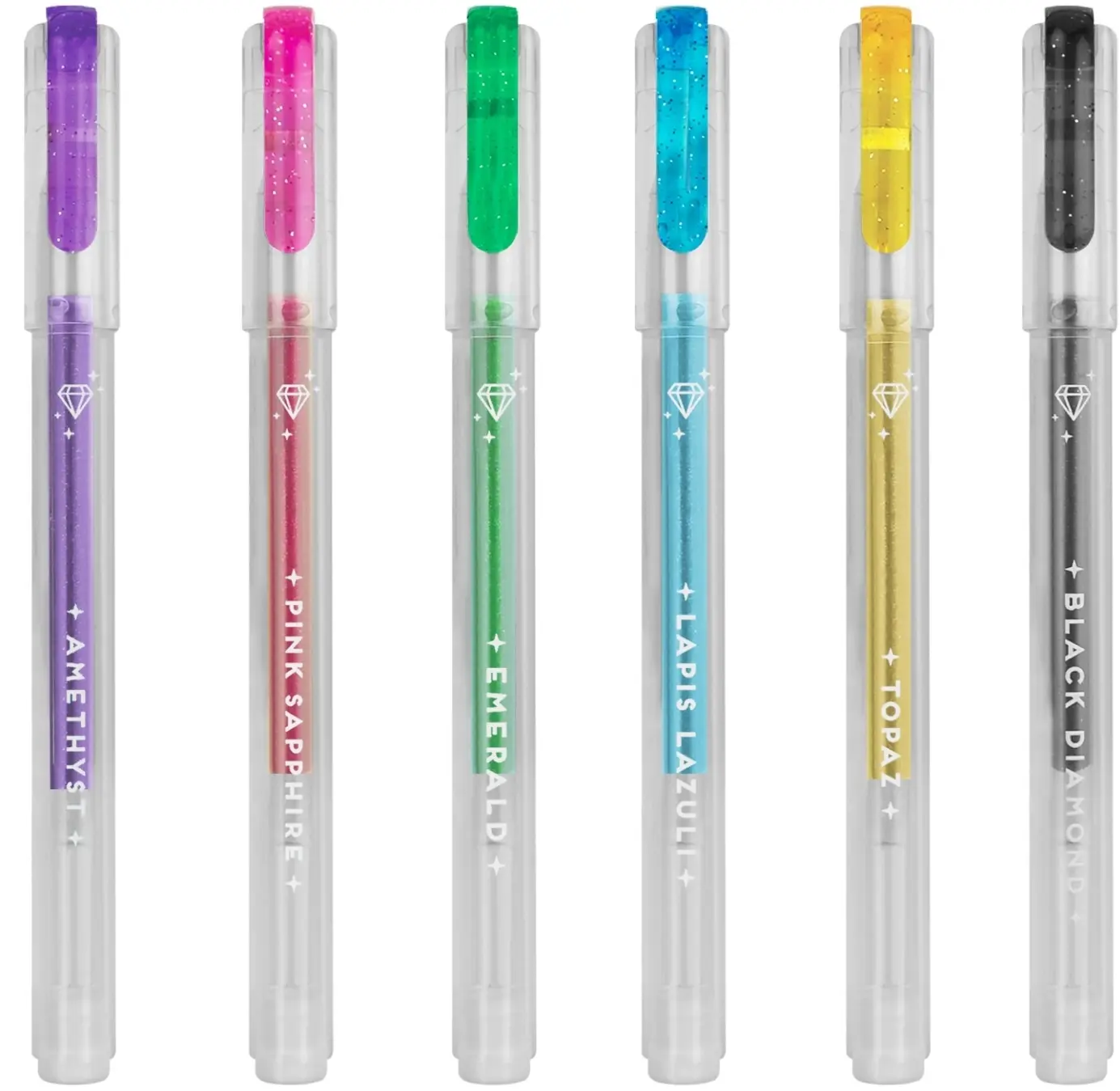 Set gelových propisek Legami Shine Like A Diamond - Set Of 6 Glitter Mini Gel Pen uni