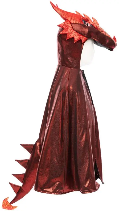 Dračí kostým Ruby Metallic Dragon Great Pretenders 92-104 EU / 2-4 roky / US 3-4