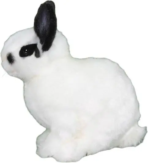 Dětská plyšová hračka Hansa Creation - Králík bíločerný 18 cm uni