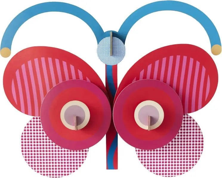 Dekorace Studio Roof - Zoe Miller - Motýl Stripy Butterfly uni