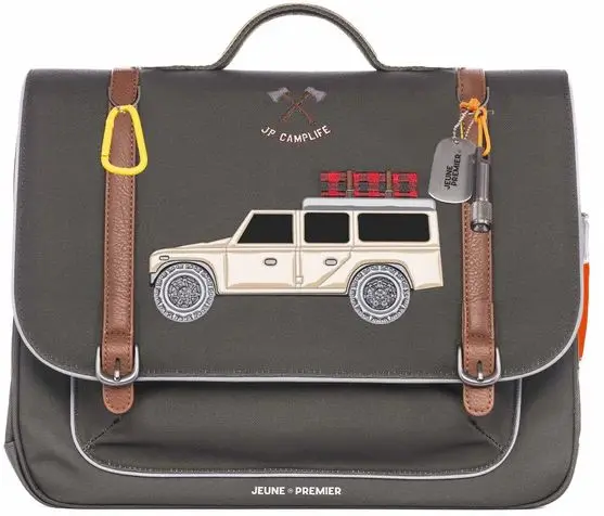 Školní aktovka Jeune Premier It Bag Midi - Camp Life zelená