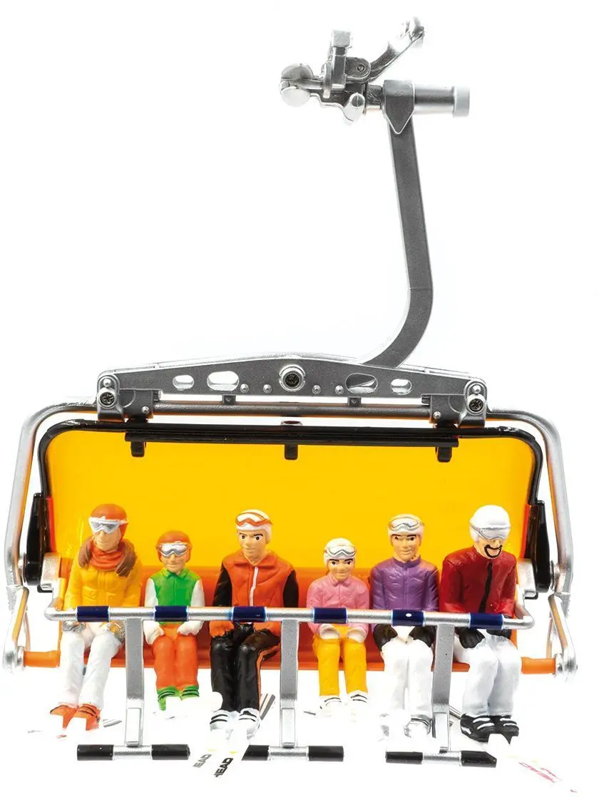 Figurky JC Jägerndorfer 6 Figuren sitzend m.Head Schi uni