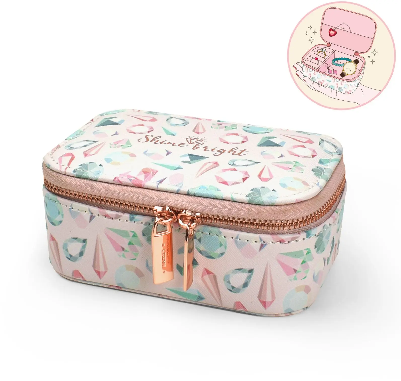 Šperkovnice Legami Jewellery Box - Bling Queen - Diamonds uni