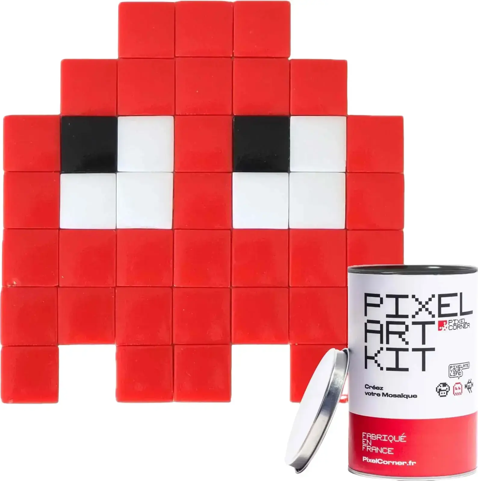 DIY street art mozaika Pixel Corner - Gloomie Red uni