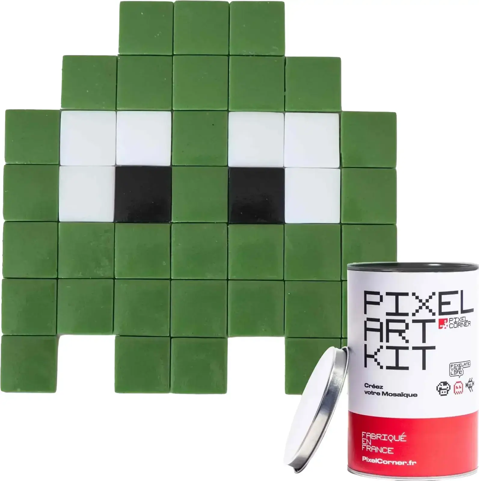 DIY street art mozaika Pixel Corner - Gloomie Dark green uni