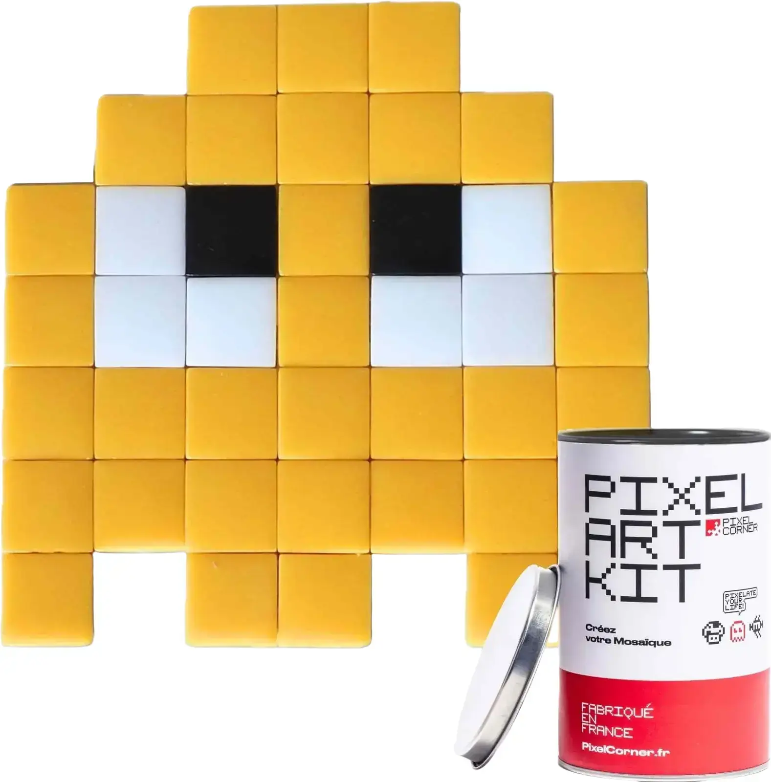 DIY street art mozaika Pixel Corner - Gloomie yellow uni