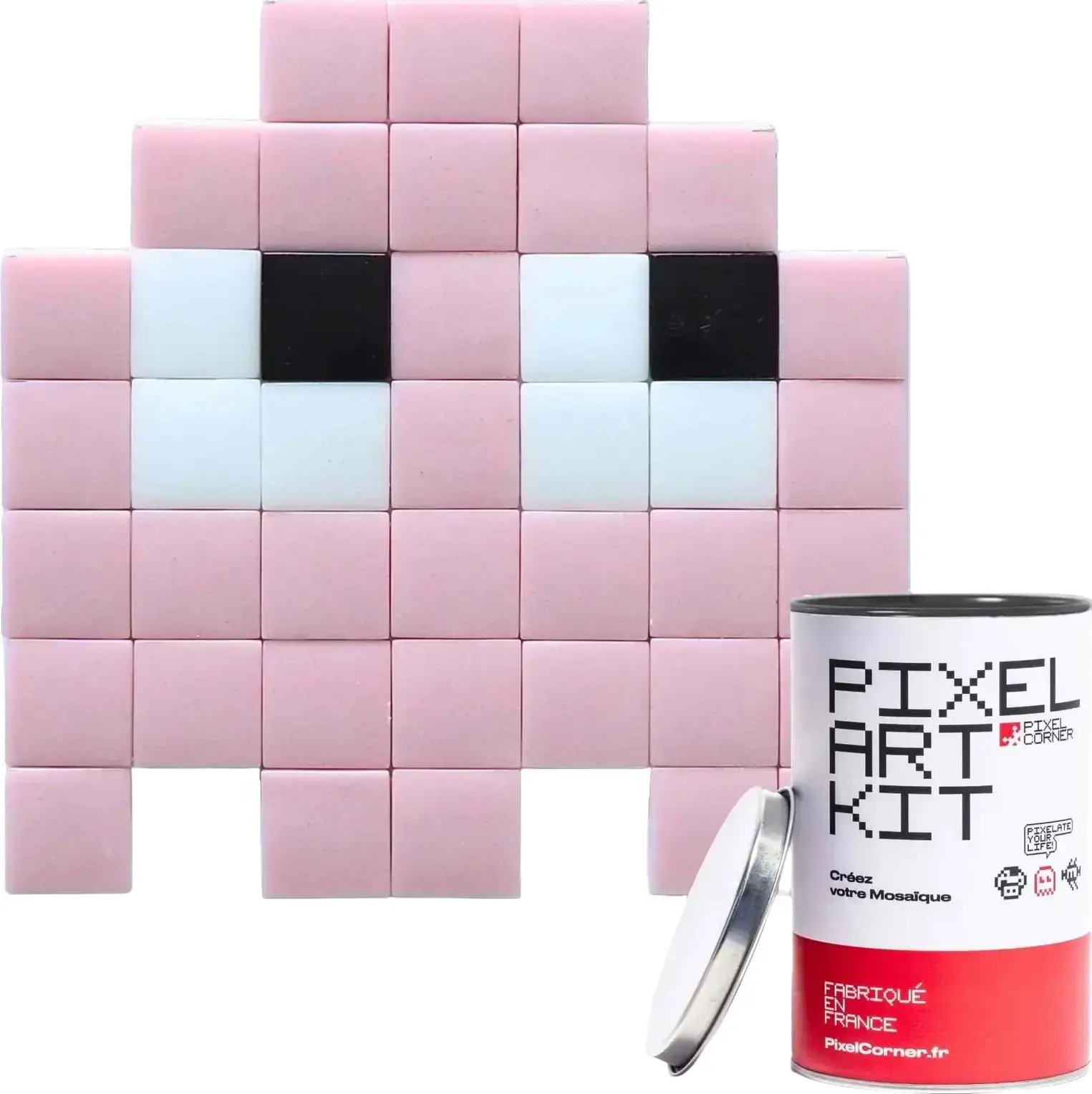 DIY street art mozaika Pixel Corner - Gloomie Pink uni