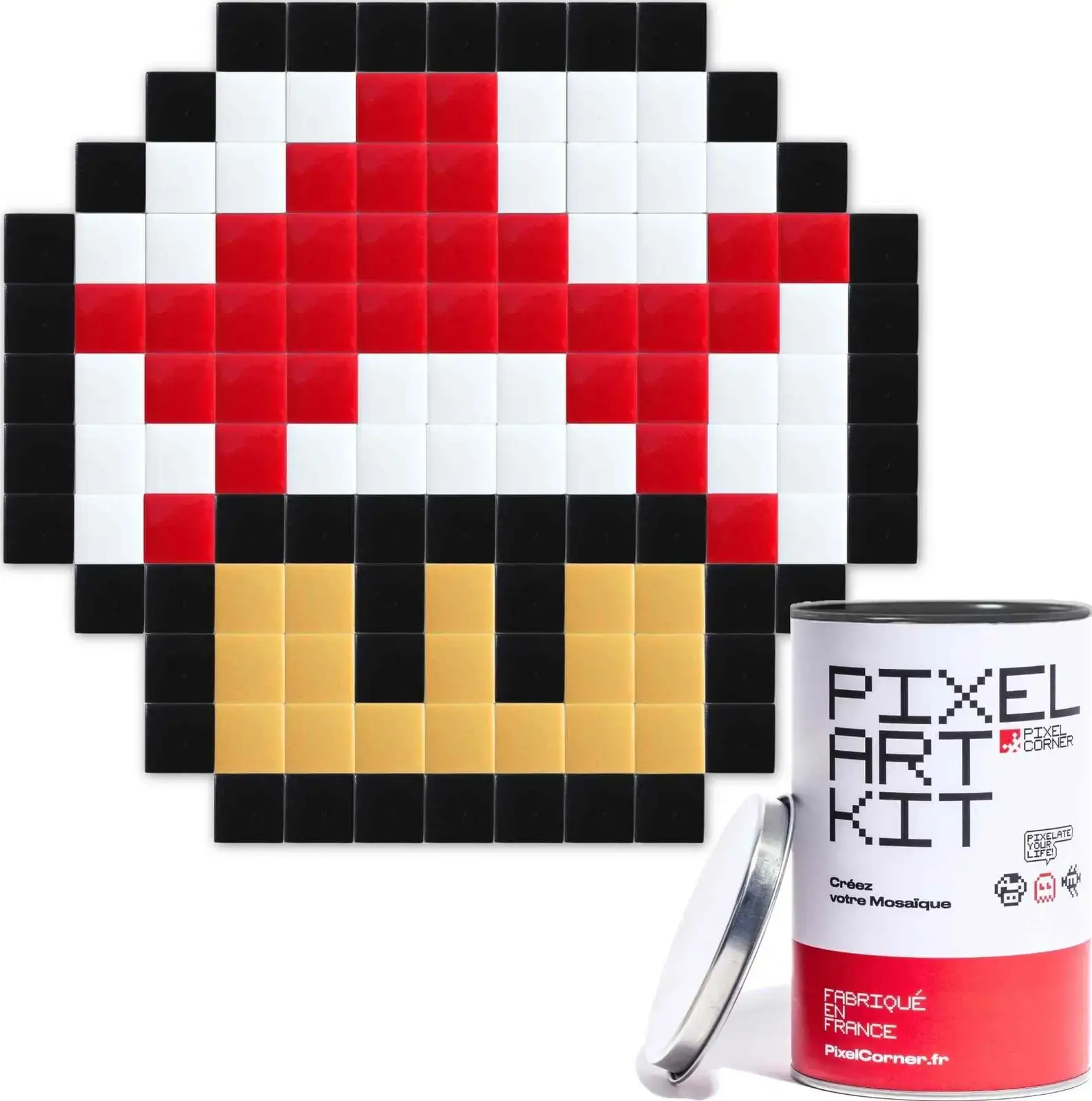 DIY street art mozaika Pixel Corner - Baby Shroom Small Grown Up uni