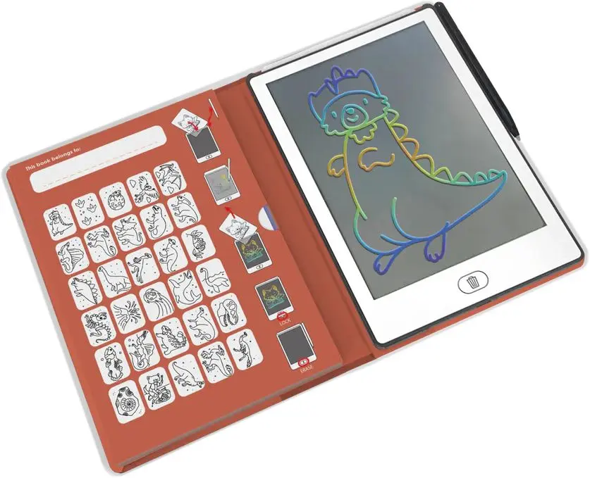 KIDYWOLF Kreslicí tablet Kidydraw mini Kidywolf - Dinosauři
