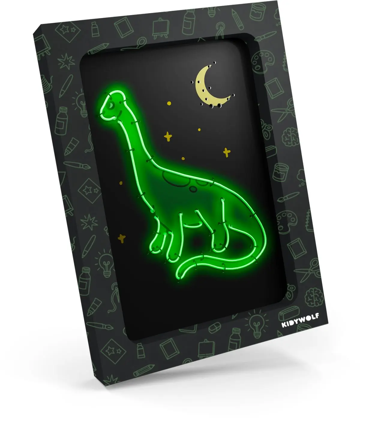 Kreativní sada Kidywolf Kidyneon - Green uni