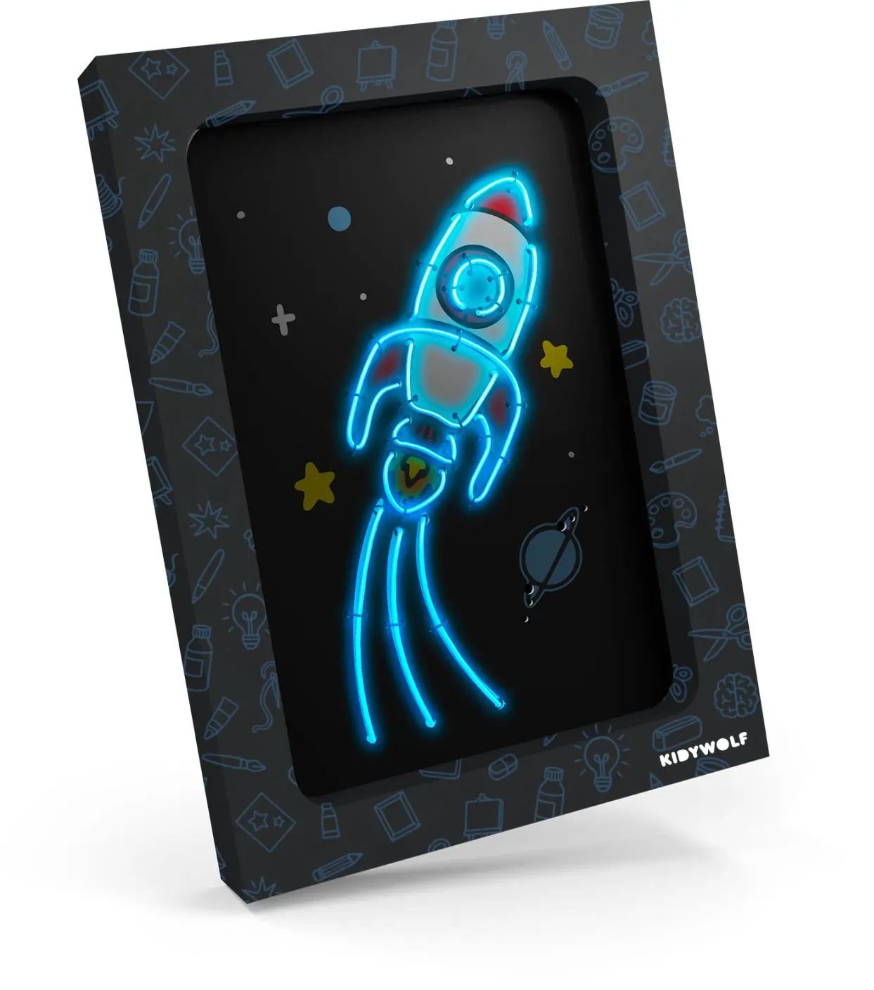 Kreativní sada Kidywolf Kidyneon - Blue uni