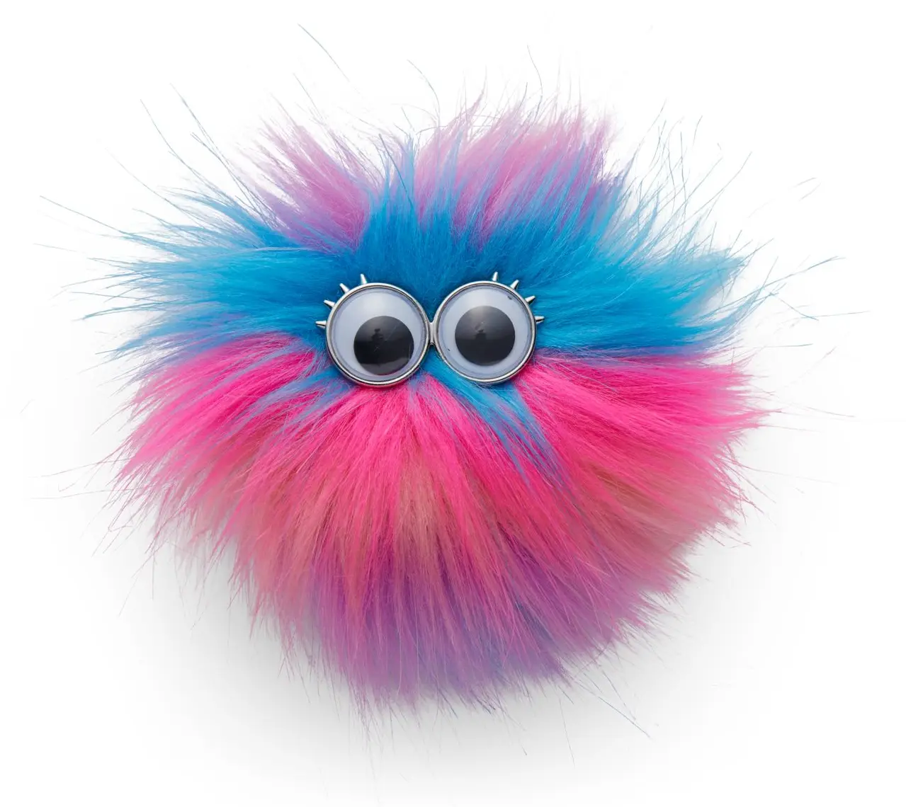 Ozdoba na batoh Ergobag Fluffy Klettie - Pink-Blue uni