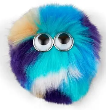 Ozdoba na batoh Ergobag Fluffy Klettie - Blue-Turquoise uni