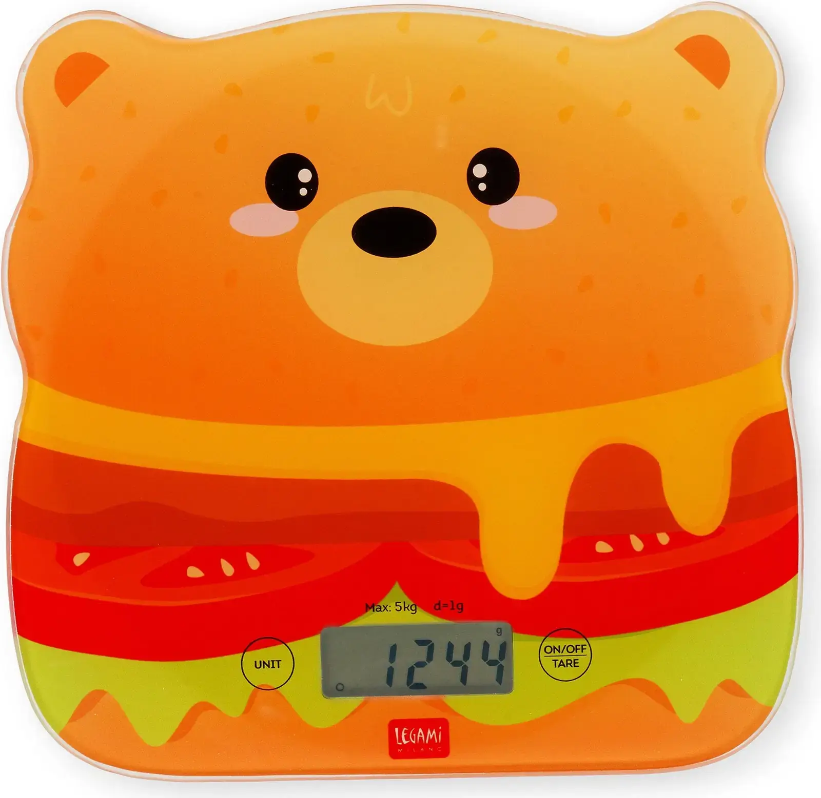 Digitální kuchyňská váha Legami Digital Kitchen Scale - Teddy Bear Hamburger