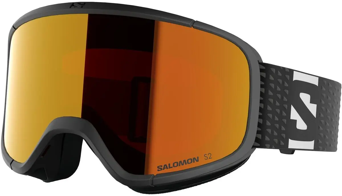 Dětské lyžařské brýle Salomon Lumi - Black / Mid Red uni