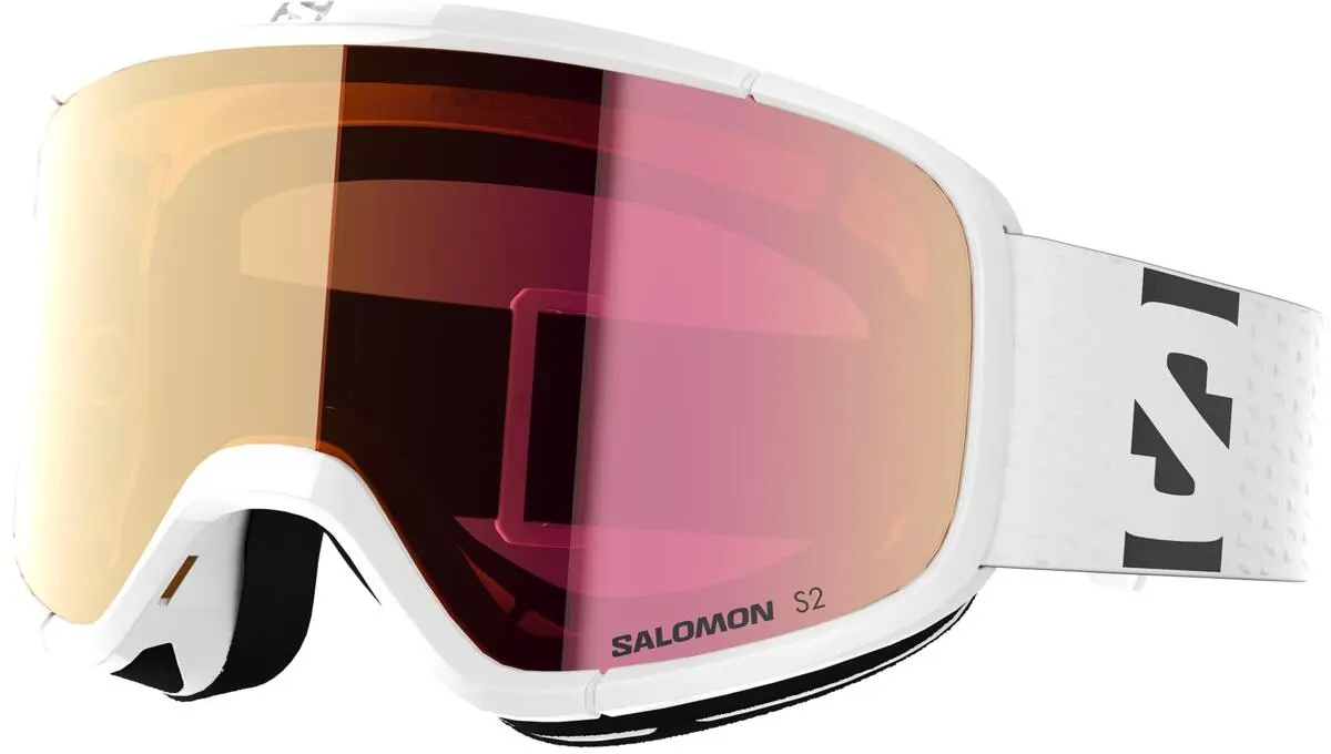 Dětské lyžařské brýle Salomon Lumi - White / Ruby uni