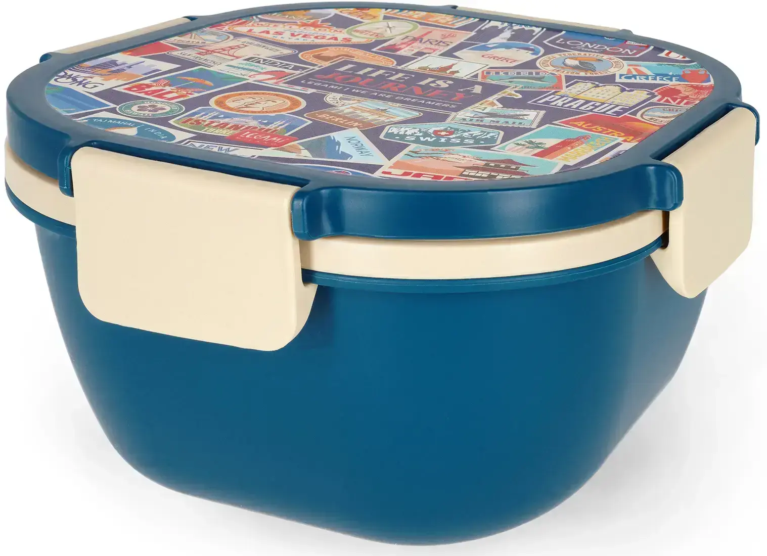 Krabička na svačinu Legami Lunch Box - Travel - Stickers - 1700 Ml uni