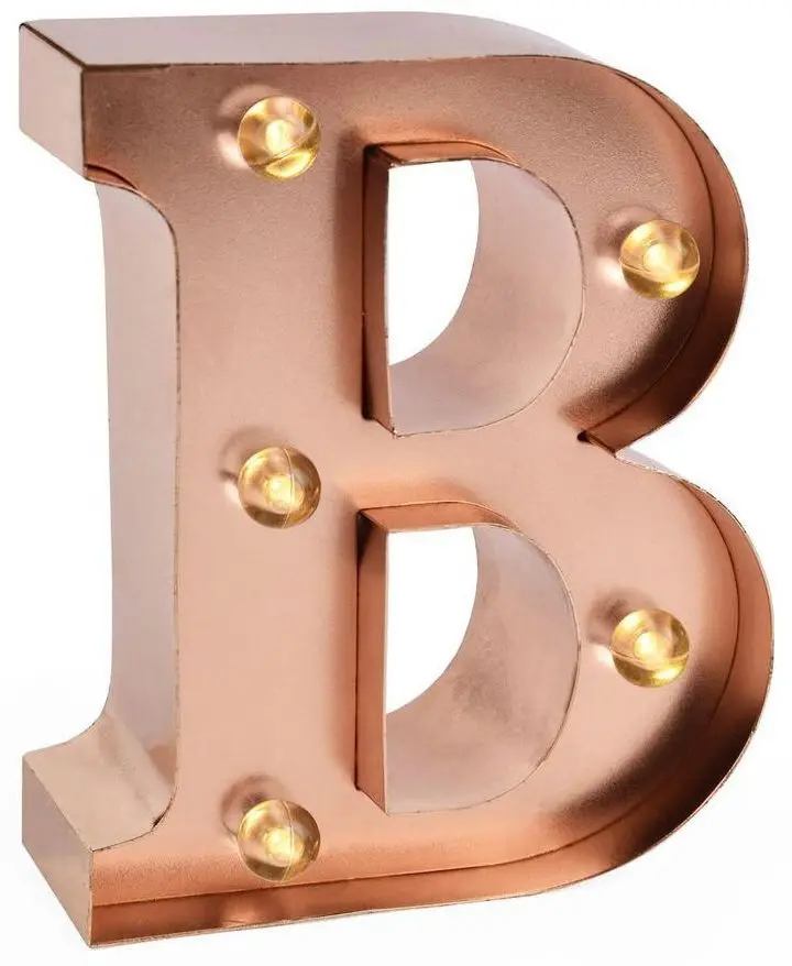 Mini dekorační světlo Legami Mini Decorative Light - B - Gold Rose - Letters uni