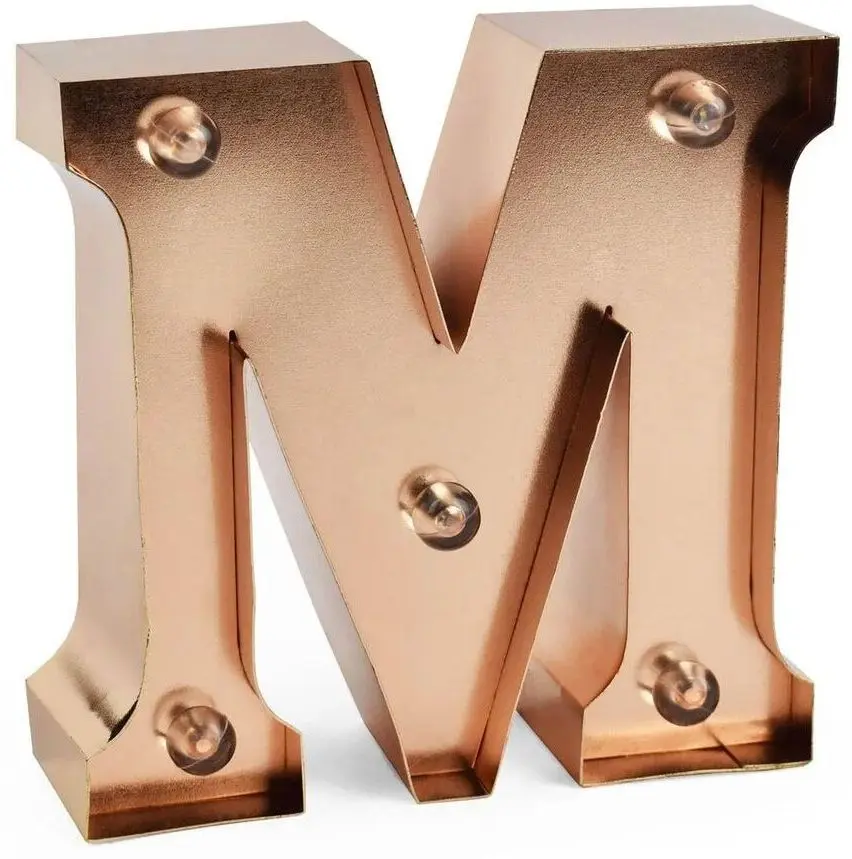 Mini dekorační světlo Legami Mini Decorative Light - M - Gold Rose - Letters uni