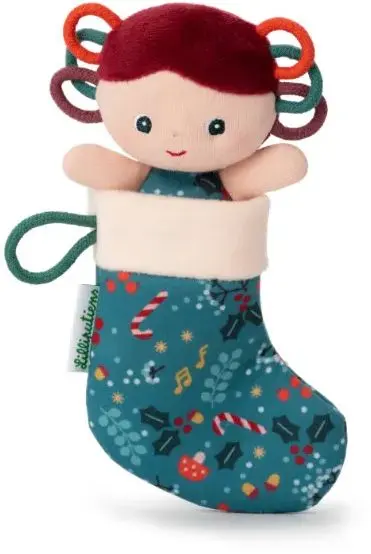 Vánoční skřítek Lilliputiens - s modrou punčochou uni
