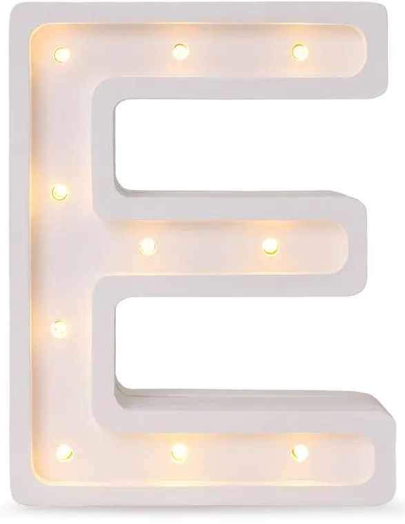 Mini lampa Little Lights - Písmenko E uni