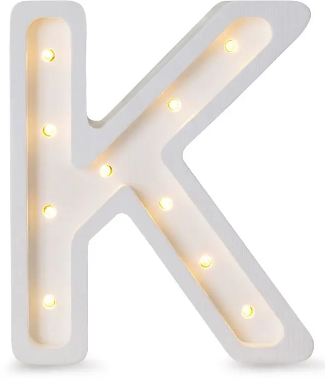 Mini lampa Little Lights - Písmenko K uni