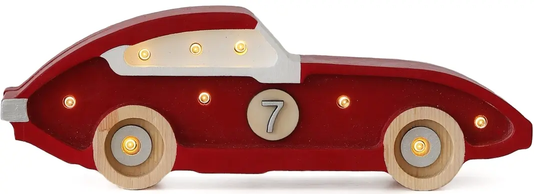 Lampa Závodní auto Mini Little Lights červené uni
