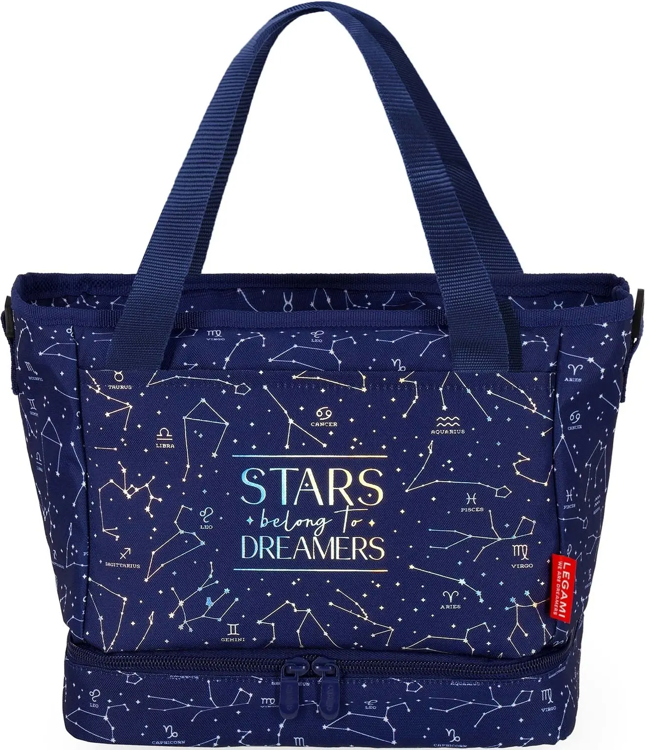Velká taška na svačinu Legami Lunch Bag 10.8 L - Stars uni