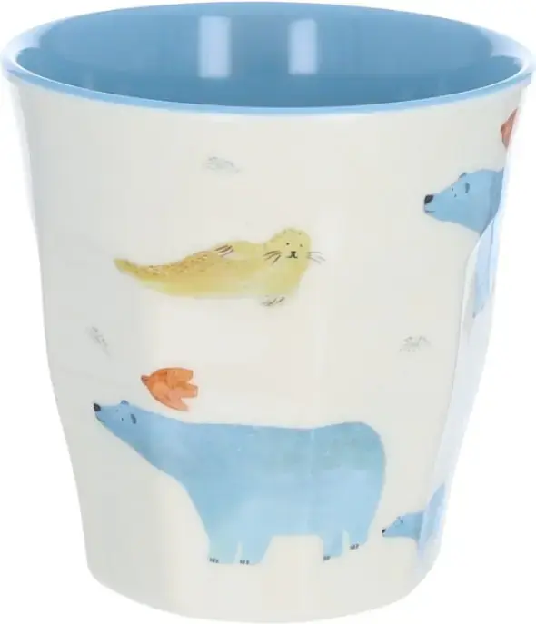 Melaminový kelímek Le petit Souk - Lední medvídci Conte Inuit uni