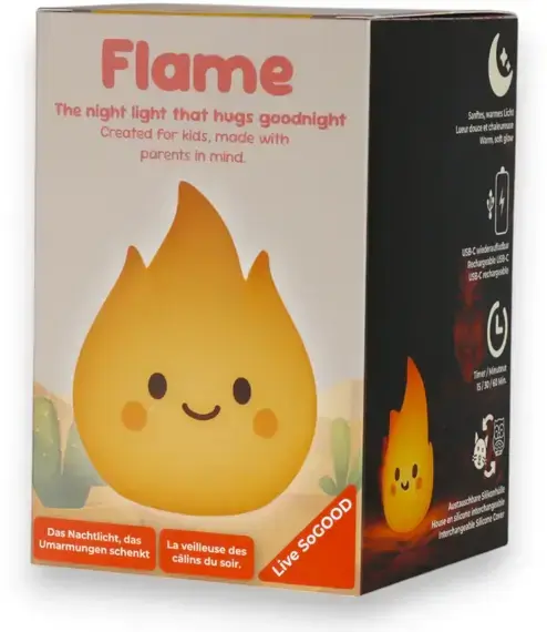 Noční světlo LiveSoGOOD - Flame uni