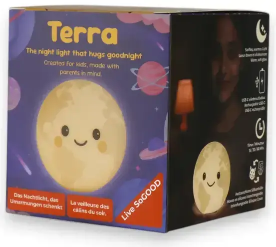 Noční světlo LiveSoGOOD - Terra (Earth) uni