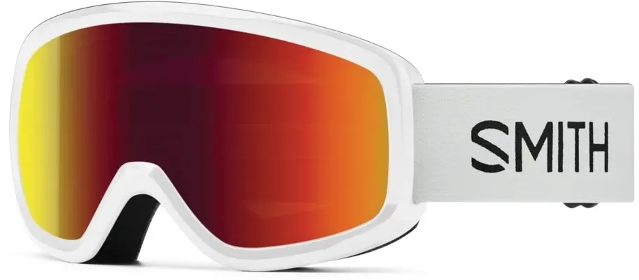 Dětské lyžařské brýle Smith Snowday Jr - White/Red Solx Mirror Antifog uni