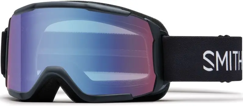Dětské lyžařské brýle Smith Daredevil - Shiny Black/Blue Sensor Mirror Antifog uni