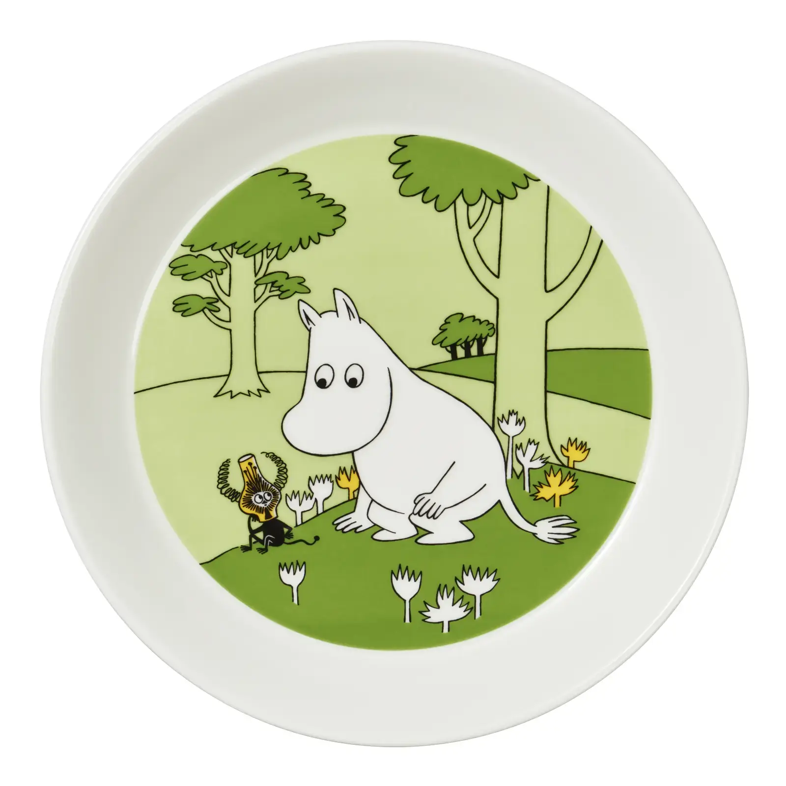 Talířek Moomin Arabia 19 cm Moomintroll grass-green uni
