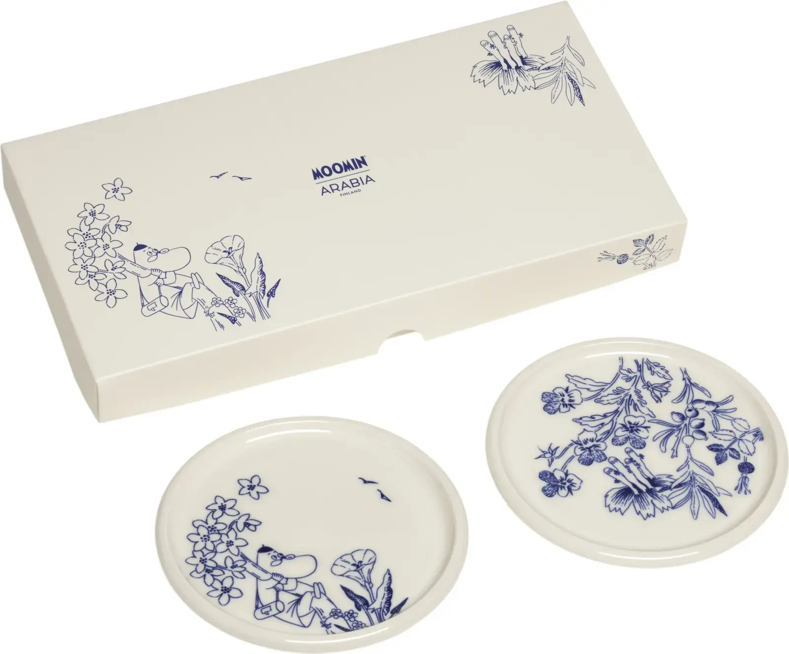 Set dvou mini talířků Moomin Arabia Haru 12 cm uni