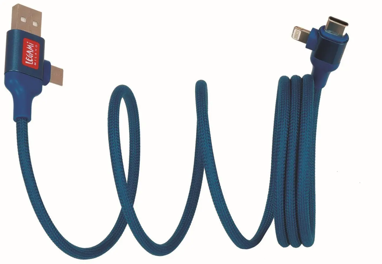Magnetický nabíjecí kabel 4 v 1 Legami Magnetic 4-In-1 Charging Cable - Petrol uni