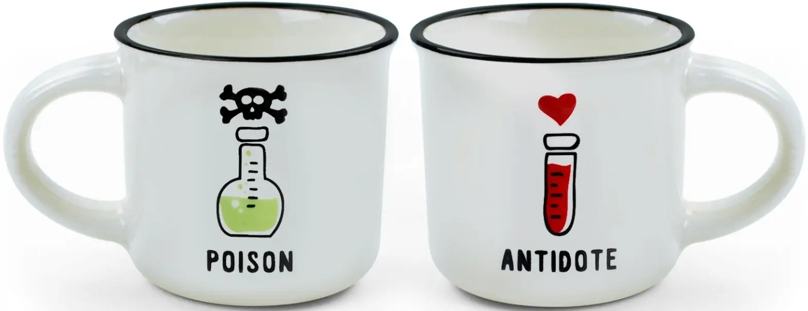 Set hrnečků Legami Espresso For Two - Poison & Antidote uni
