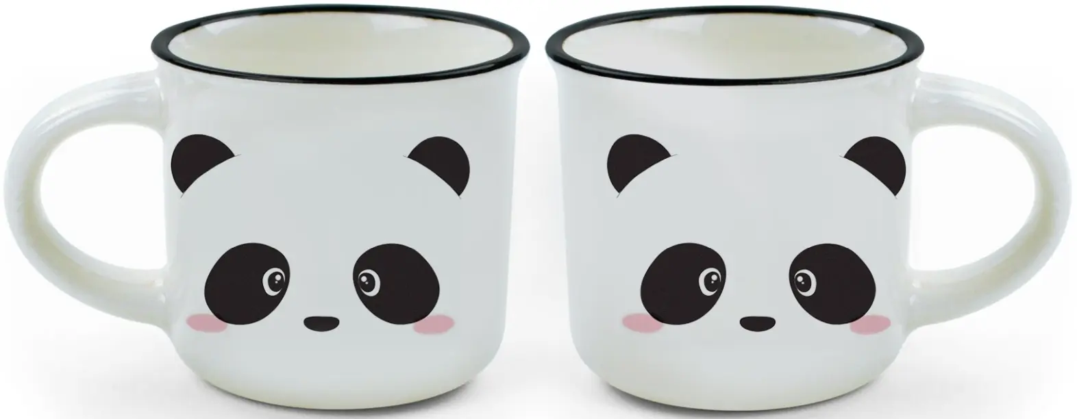 Set hrnečků Legami Espresso For Two - Panda uni