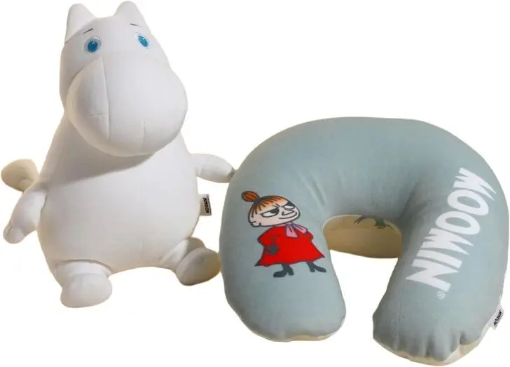 Cestovní polštář/Plyšová hračka Vipo Moomintroll Moomin uni
