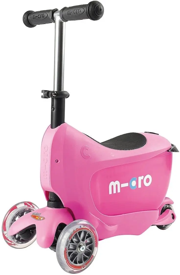 Dětská koloběžka Micro Mini2go Deluxe Pink uni