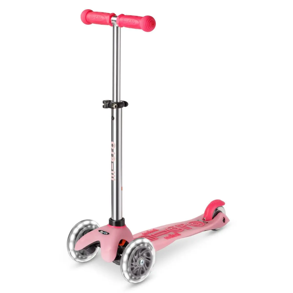 Koloběžka Mini Mini Micro Deluxe Glow LED Plus - pink uni
