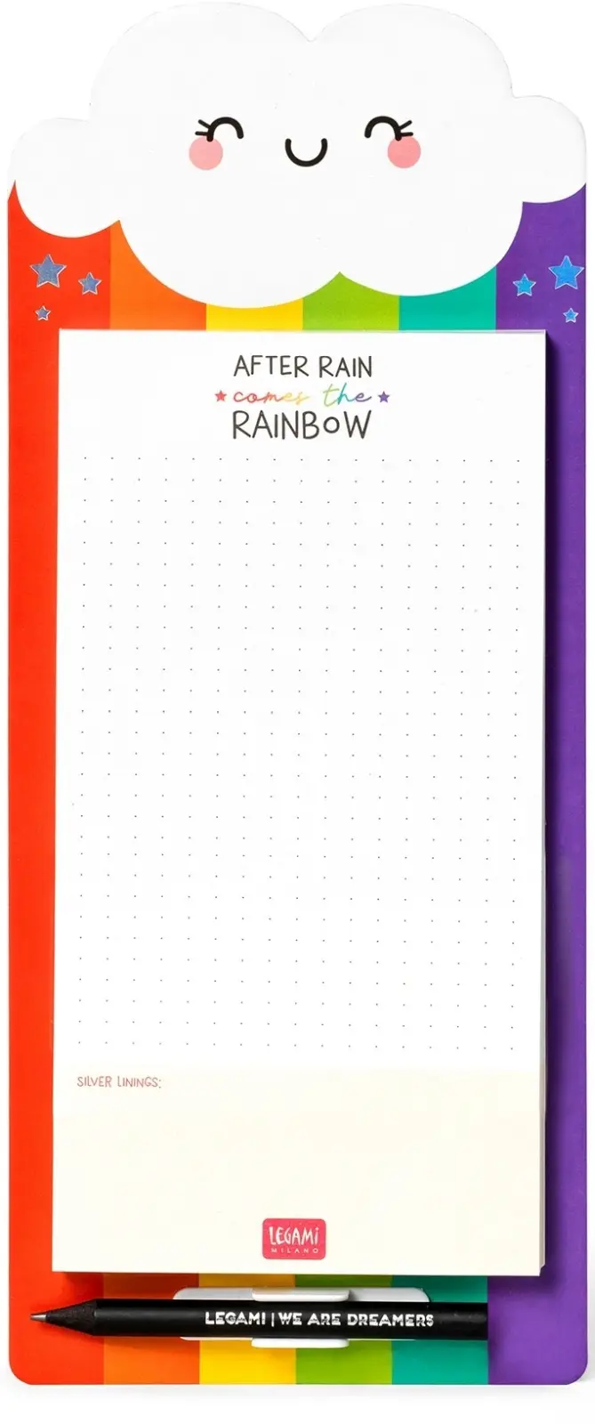 Magnetický odtrhávací blok Legami Don't Forget - Magnetic Notepad - Rainbow uni
